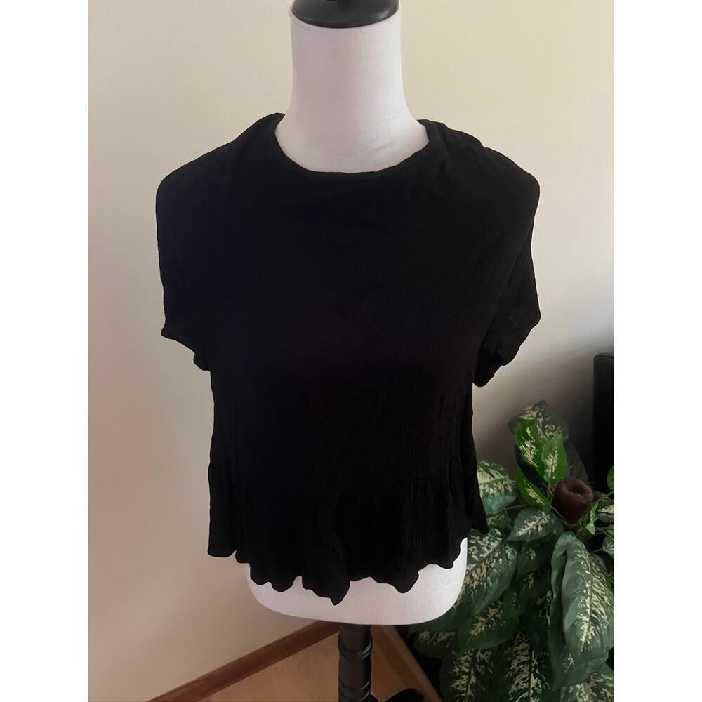Altar'd State Open Back Black Short Sleeve